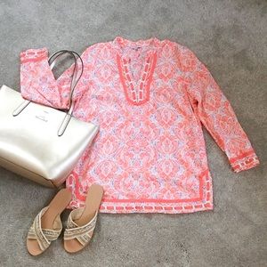 EUC BRIGHT AND SUNNY TUNIC TOP SWIM COVER UP